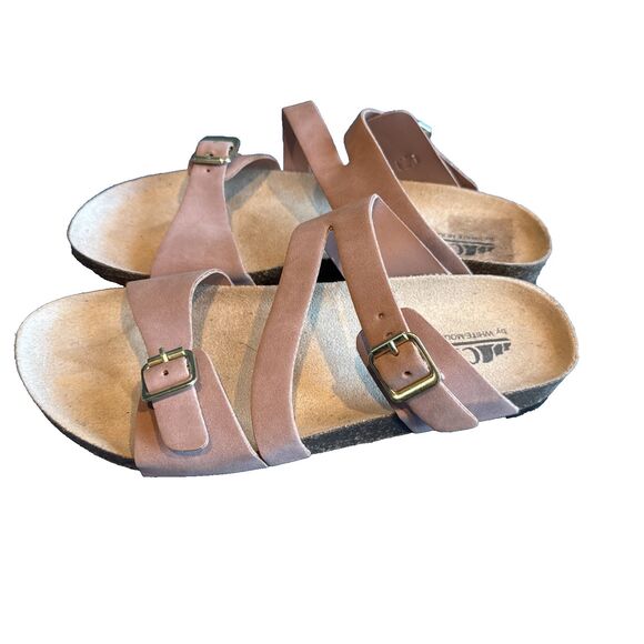 Cliffs by White Mountain Glendy Cork Sandals Pink 8.5 - Picture 5 of 7